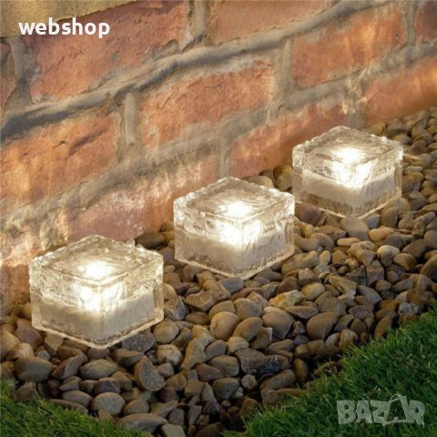 Декоративна Соларна Лампа за градина с форма на кубче, снимка 6 - Соларни лампи - 40525548