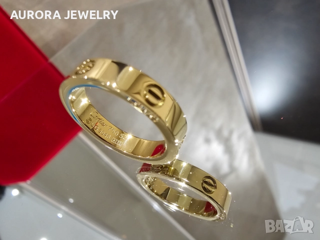 CARTIER Gold Love Band Унисекс (Мъжки / Дамски) Пръстен