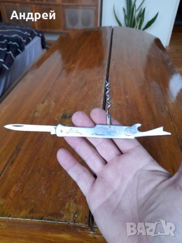 Стар джобен нож,ножче,ножка П.Денев, снимка 3 - Други ценни предмети - 35296307