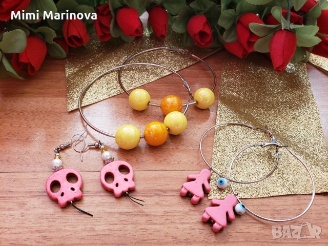 Обеци 4 чифта за 6лв, снимка 2 - Обеци - 27882107