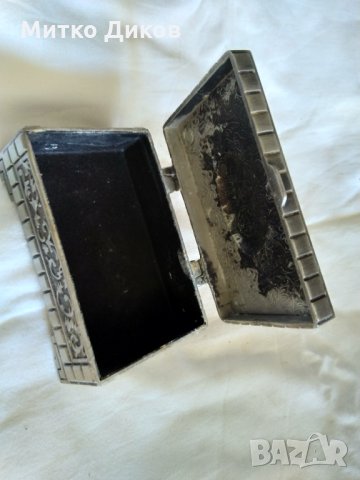 Метална кутия за бижута ЦАМ от соца ръчна изработка 88х55х32мм, снимка 9 - Други - 33540686