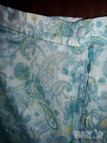 Дамска лятна къса пола с подплата синьозелена, снимка 5 - Поли - 29020890