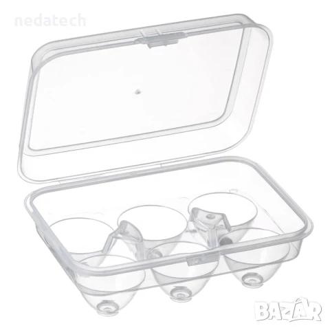 Пластмасова кутия за яйца, 17,5x12x7 см.