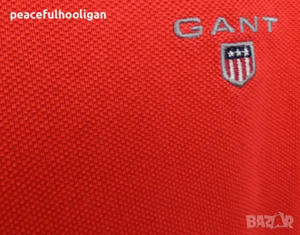 Gant Mens Red Short Sleeve Cotton Pique Casual Polo Cotton T-Shirt Size XL, снимка 16 - Тениски - 50326635