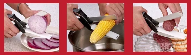 Ножица 2 в 1 - За зеленчуци и месо - Clever Cutter, снимка 6 - Други - 48089114