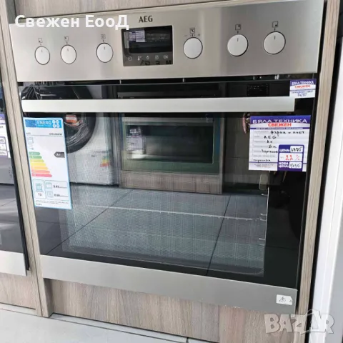 фурна за вграждане с плот AEG