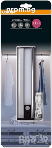 сензорна USB Led лампа за гардероб, Osram, 69 lm, 1w, 4000К, снимка 5 - Лед осветление - 32490943