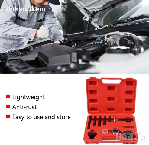 Комплект за сваляне и монтаж на шайба на хидравлична помпа – 13 части, снимка 3 - Аксесоари и консумативи - 52706284