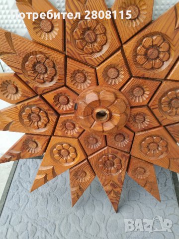 прекрасна дърворезба слънце, снимка 2 - Декорация за дома - 43697254