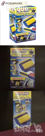 🐶🐱 Уред за събиране и почистване на косми от домашни любимци – STICKY BUDDY 🐾