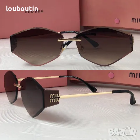 Miu 2025 дамски слънчеви очила осмоъгълник ромб 3 цвята, снимка 2 - Слънчеви и диоптрични очила - 49701623