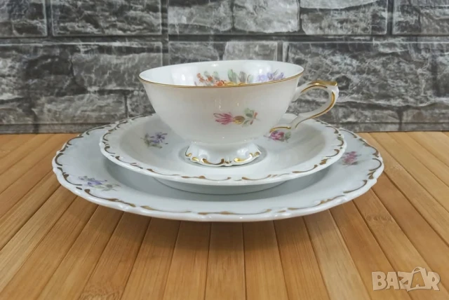 Ръчно рисувана порцеланова чаша за кафе, снимка 2 - Чаши - 50586974