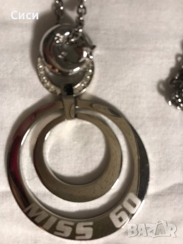 Оригинално стоманено колие miss sixty, снимка 4 - Колиета, медальони, синджири - 38033631