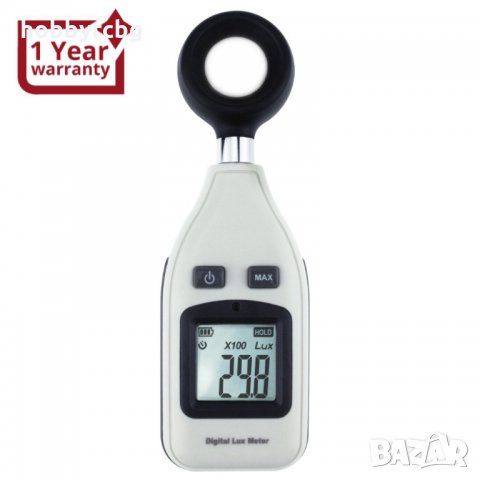 Дигитален компактен луксметър с обхват до 200 000 LUX, снимка 1