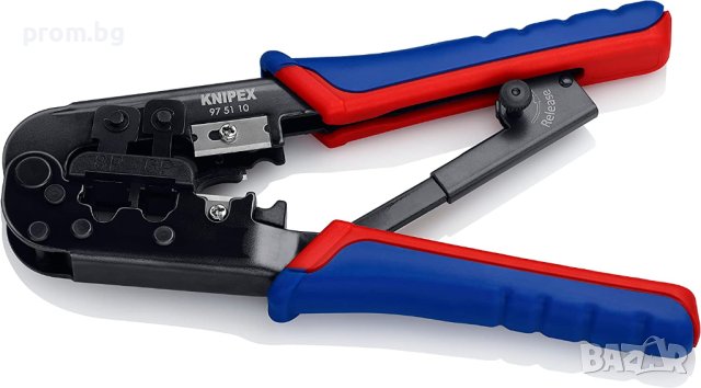 KNIPEX клещи за кримпване на интернет кабели KN 975110 SB, Германия, снимка 5 - Клещи - 30621606