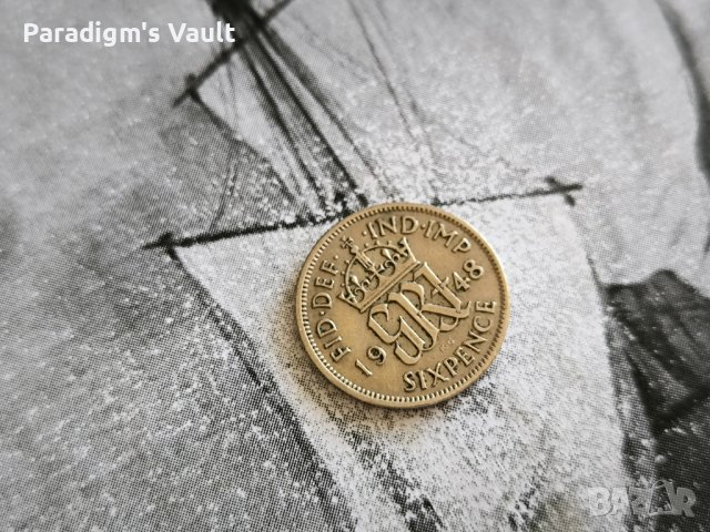 Монета - Великобритания - 6 пенса | 1948г.