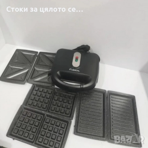 Грил - тостер LEXICAL 3в1 750W , снимка 2 - Тостери - 52825418