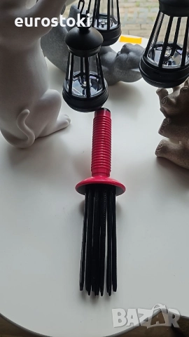 Гребен за къдрене с 17 зъба, за разкошни пухкави къдрици, идеални за фризьорски салон, снимка 9 - Аксесоари за коса - 52777031