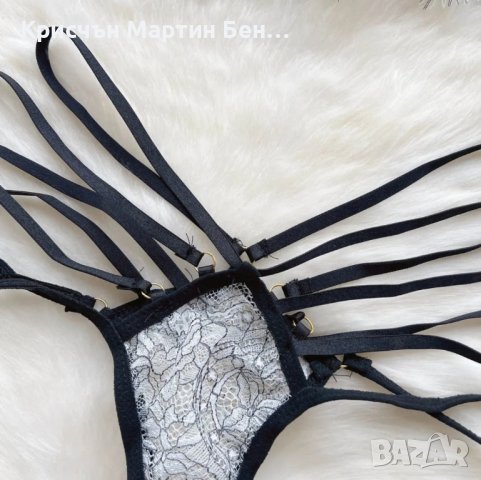 Комплект Двуцветен дантелен нежен на допир /м. л, снимка 10 - Корсети, бюстиета, топове - 43394817