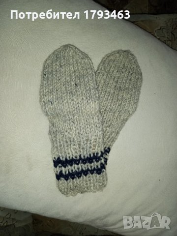 Ръчно плетени детски чорапи от вълна, снимка 2 - Чорапи - 38730843