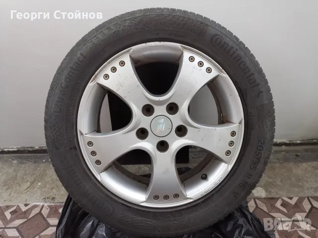 Алуминиеви джанти Irmscher 16''с летни гуми Continental UltraContact 205 55 16 V DOT 1222- Перфектни, снимка 9 - Гуми и джанти - 48002772