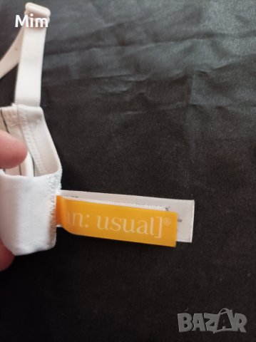 65 F  Много рядък бял сутиен на черно райе, снимка 4 - Бельо - 39958614