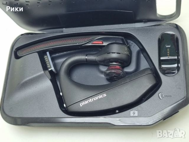 Хендсфри handsfree Bluetooth Plantronics, Voyager 5200 4 микрофона, Caller ID, Батерия 7ч., снимка 3 - Bluetooth слушалки - 52767639