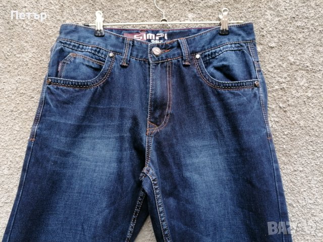 Продавам тъмносини дамски /мъжки дънки Denim Simply , снимка 2 - Дънки - 43865343