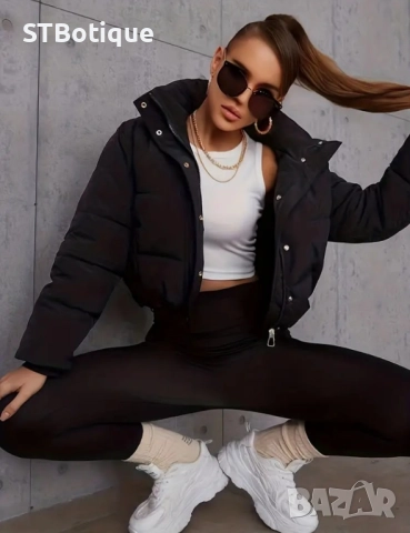 🔥 Дамско зимно яке с качулка