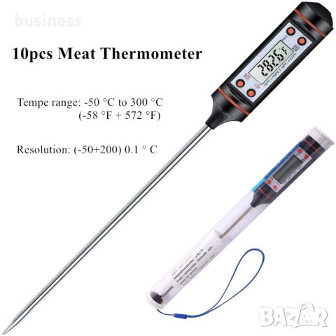 Готварски термометър за храни и течности TP101, -50°С до +300°С,