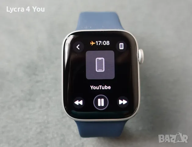 Гаранционен (2г.) смарт часовник Apple Watch SE2 V2, 44mm S/M Storm Blue Sport, снимка 8 - Смарт часовници - 47157479