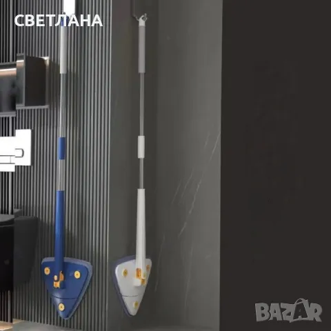 Разтегателен триъгълен MOP за почистване 360° с 3 парцала ПРОМОЦИЯ!, снимка 2 - Други стоки за дома - 49956774