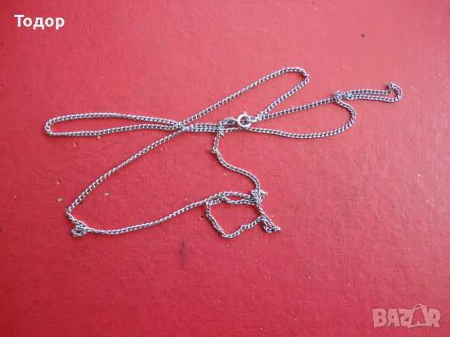 Сребърна верижка колие 835 , снимка 5 - Колиета, медальони, синджири - 47463269