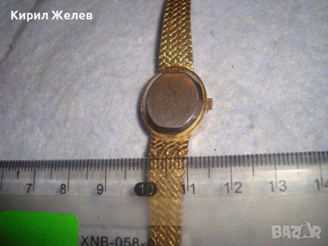 ПОЗЛАТЕН ЛУКСОЗЕН МАРКОВ ДАМСКИ КВАРЦОВ ВИНТИДЖ ЧАСОВНИК с ПОЗЛАТЕНА ВЕРИЖКА Тип ГРИВНА 32543, снимка 7 - Дамски - 38387606