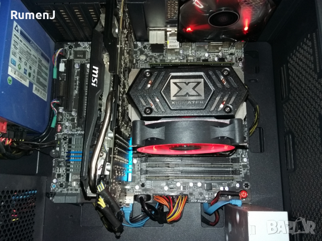 Продавам компютър Gigabyte X79, осемядрен Е5-2670, 32GB RAM, MSI R9 280X, SSD XPG 256GB+1TB HDD, снимка 7 - Геймърски - 30867538