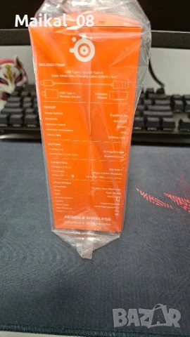 Продавам чисто нова геймърска мишка SteelSeries Aerox 9 Wireless, снимка 4 - Клавиатури и мишки - 50809610