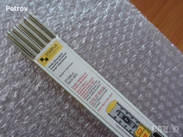 Метър 2 m - STABILA - Made in Germany -  ЧИСТО НОВИ ПРОФЕСИОНАЛНИ , СУПЕР КАЧЕСТВЕННИ Дървени Метри , снимка 2 - Клещи - 39934354