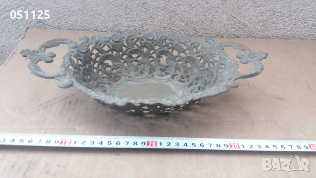 масивна аристократична бронзова фруктиера , снимка 8 - Други ценни предмети - 53025853