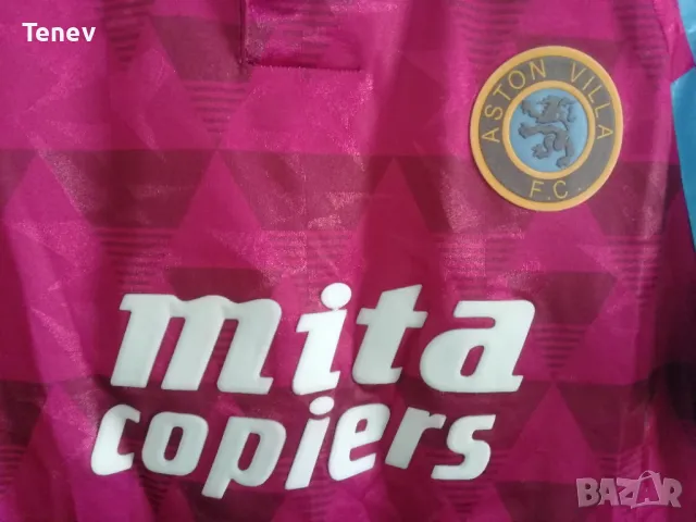 Aston Villa 1990/1991/1992 ретро футболна тениска фланелка Астън Вила размер М , снимка 5 - Тениски - 49421157