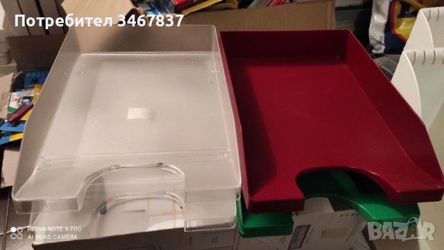 Хоризонтална поставка, пластмасова,За документи с формат А4, снимка 3 - Ученически пособия, канцеларски материали - 38902936