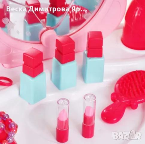 Детска тоалетка New Fashion, Светлини, Музика, 86 х 41 х 57 см, 3+ години, Розов, снимка 6 - Играчки за стая - 47958575