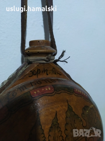 Стара дървена бъклица 1947, снимка 5 - Антикварни и старинни предмети - 52694088