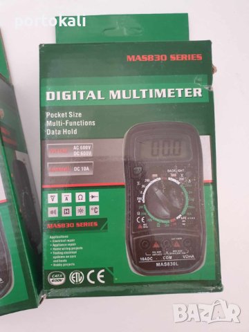 НОВ! Измервателен уред мултицет мултиметър MAS830L 10A 600V, снимка 6 - Други инструменти - 43229086