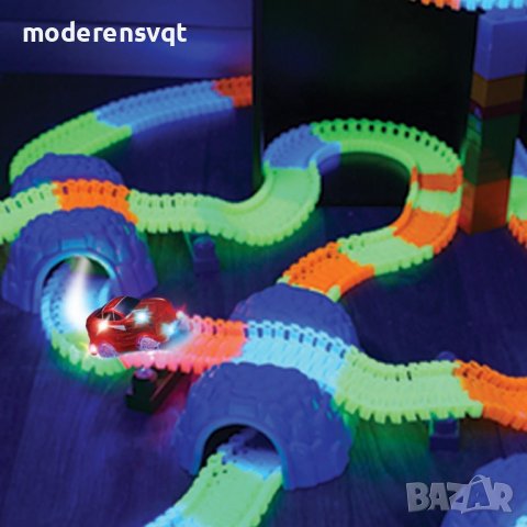 Детска светеща писта Magic Tracks 220 части, снимка 4 - Други - 38078033