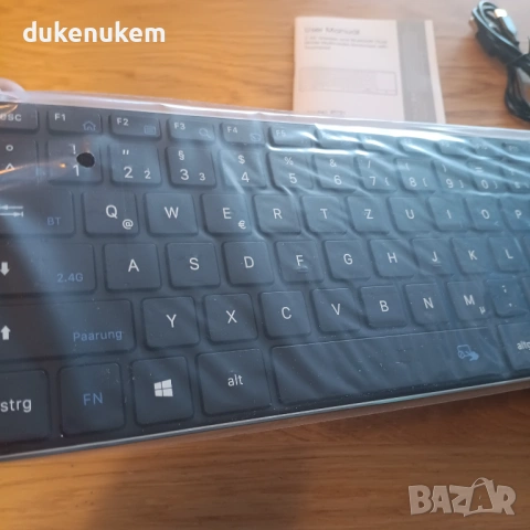 Безжична клавиатура с голям тъчпад – Bluetooth 5.1 + 2.4G,, снимка 9 - Клавиатури и мишки - 53382147