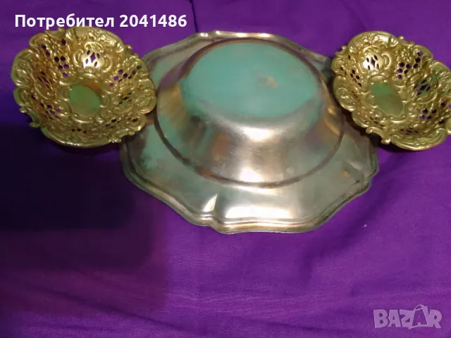 Бронзови чинийки, снимка 3 - Антикварни и старинни предмети - 48872890