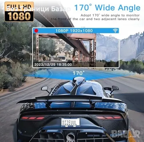 Нова Мини камера за кола с G-сензор, WDR и паркинг режим, 64GB карта, снимка 9 - Друга електроника - 48005202