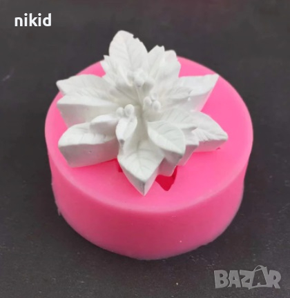 3d едра Коледна Звезда силиконов молд форма фондан шоколад гипс сапун свещ , снимка 2 - Форми - 36438712