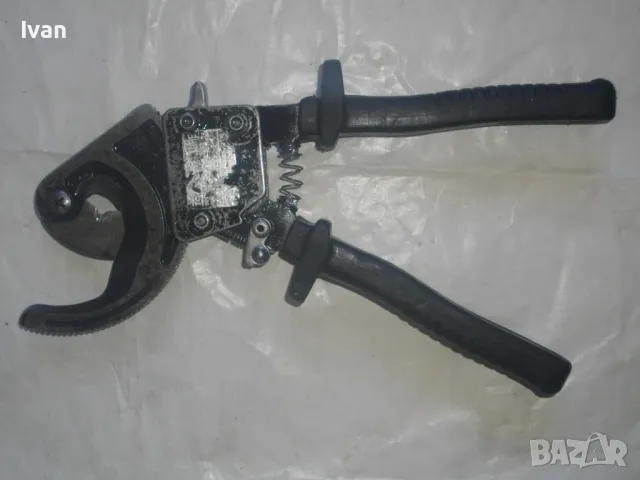 KLAUKE Ръчна КАБЕЛНА НОЖИЦА Немска за рязане на сноп кабел до 32 мм с тресчотка, снимка 3 - Други инструменти - 47603243