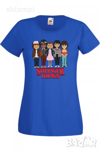 Дамска Тениска Stranger Things 3,Филм,Сериал,, снимка 5 - Тениски - 37314638